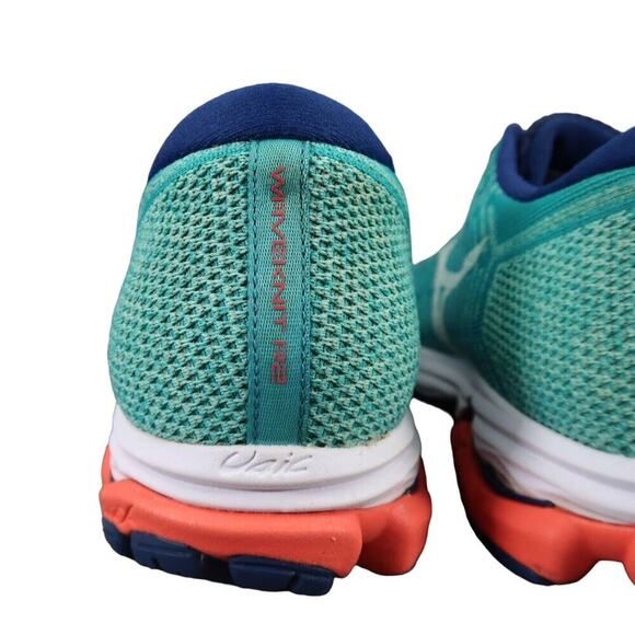 Mizuno Shoes Womens 12 Athletic Trainers Running Waveknit R2 Sport Performance - Picture 6 of 15